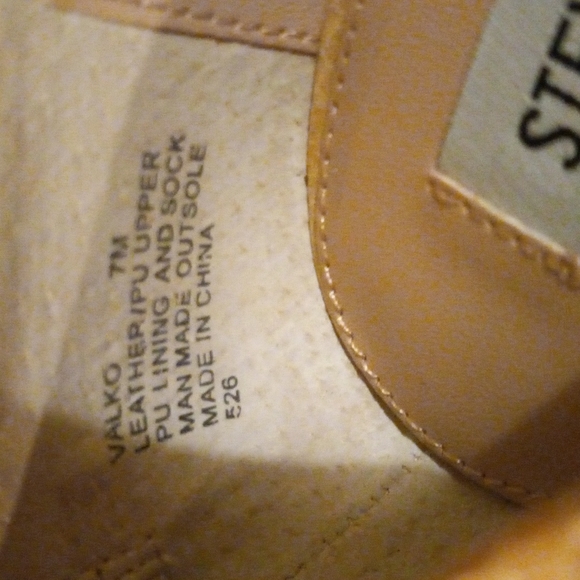 Steve Madden Heels Valko nude multi color suede and snakeskin size 7 - Picture 11 of 12